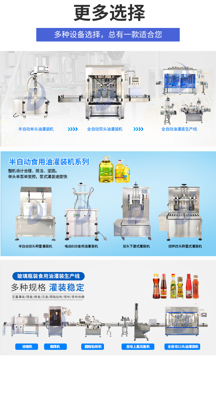 全自动四头食用油灌装机